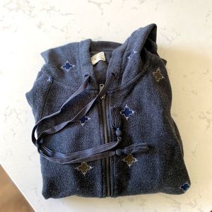 Lou & Grey Moroccan hoodie sweatshirt w/ tassels